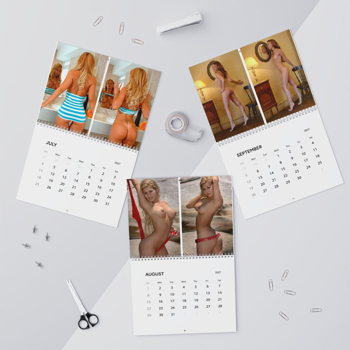 Wall Calendars 2027 - Glamour Nude - 27 Photos Color