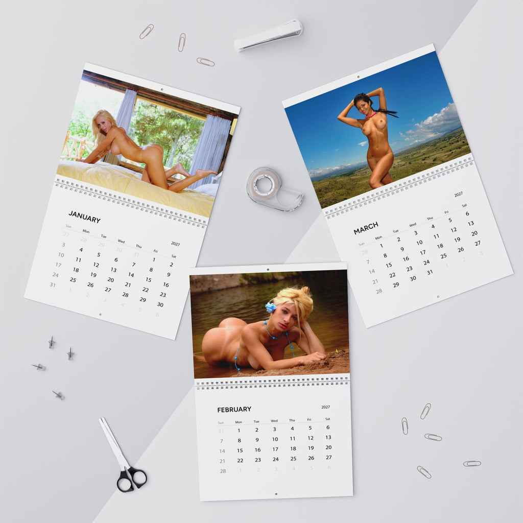 Adult Pinup Wall Calendar 2027 — Nude Glamour Monthly Calendar
