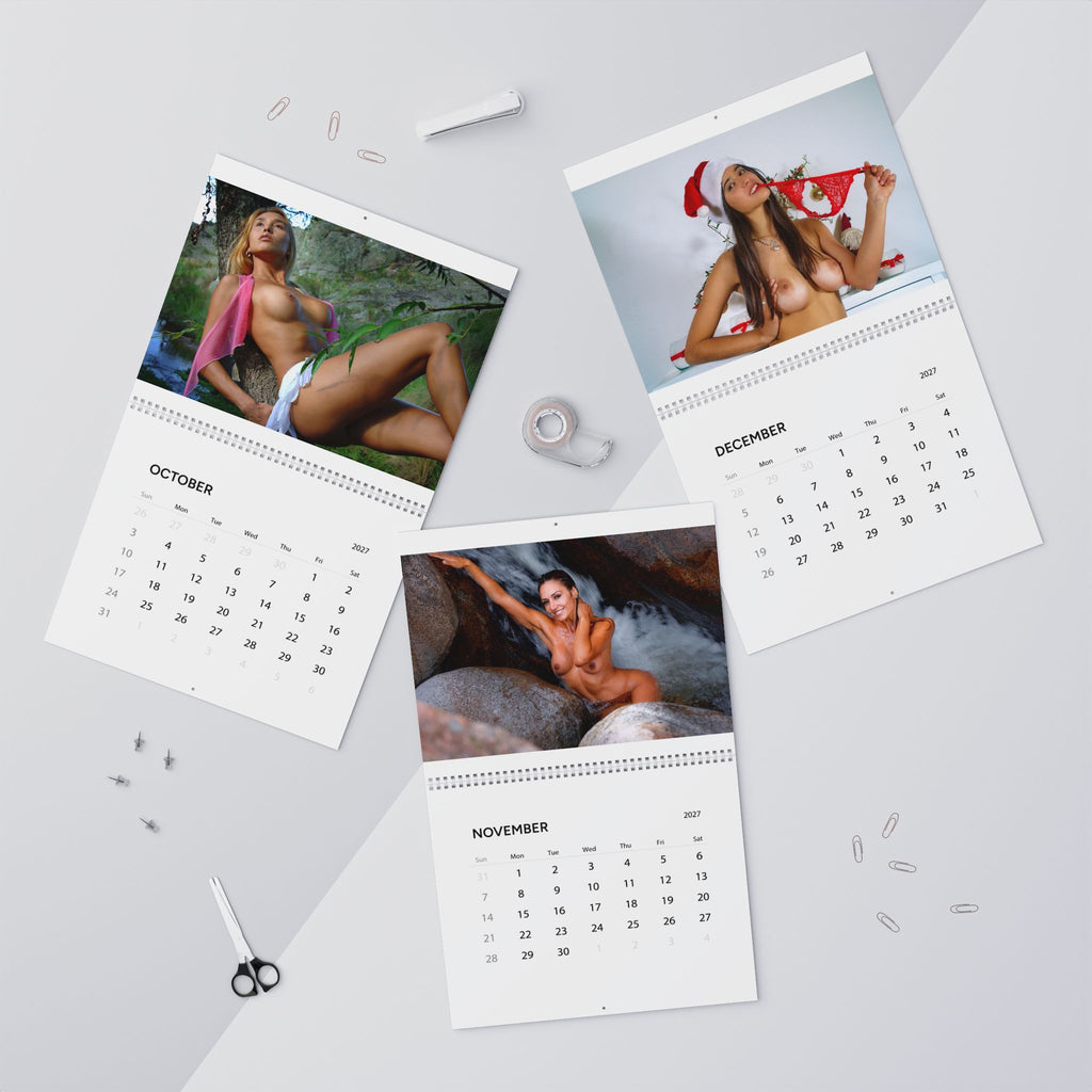 Adult Pinup Wall Calendar 2027 — Nude Glamour Monthly Calendar