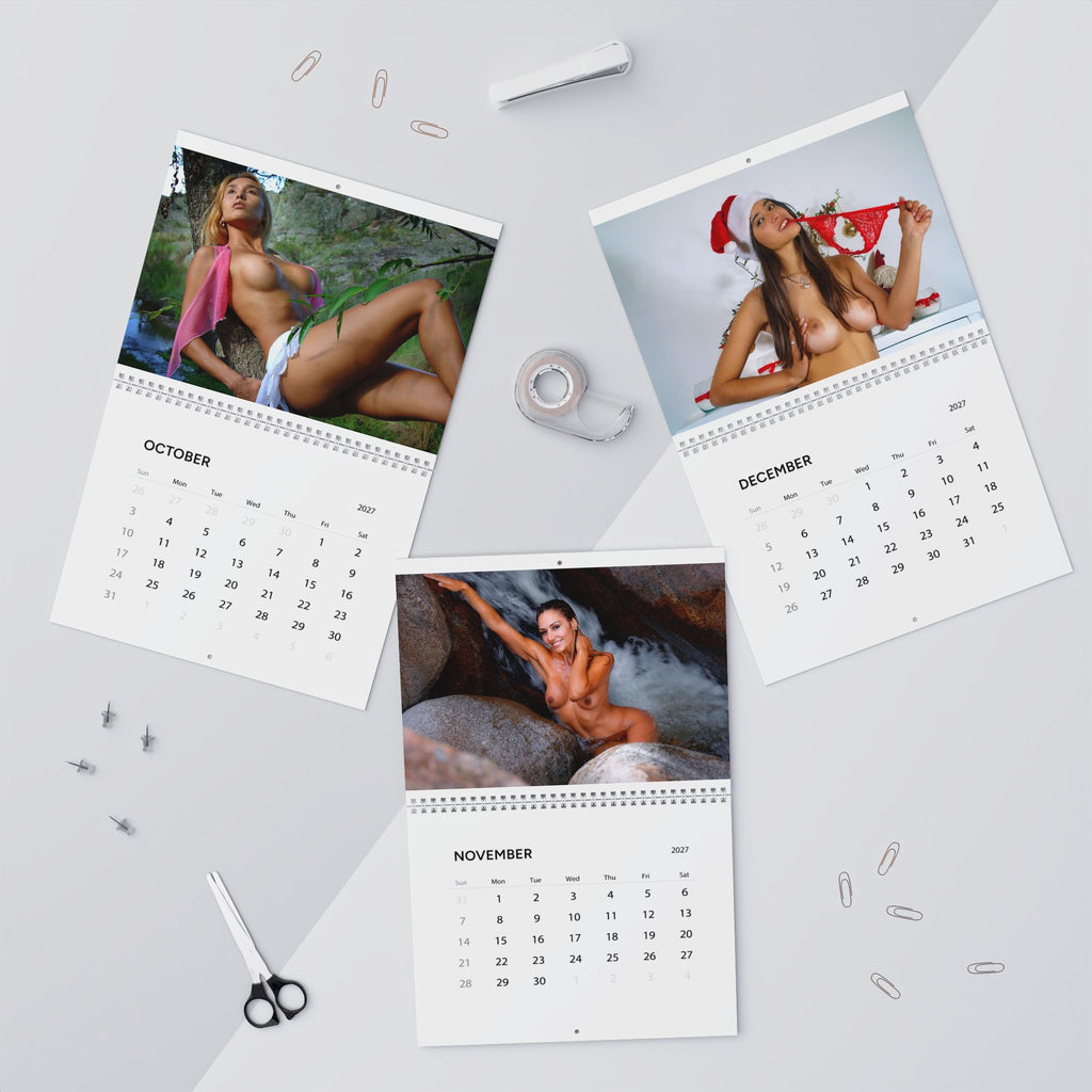 Adult Pinup Wall Calendar 2027 — Nude Glamour Monthly Calendar