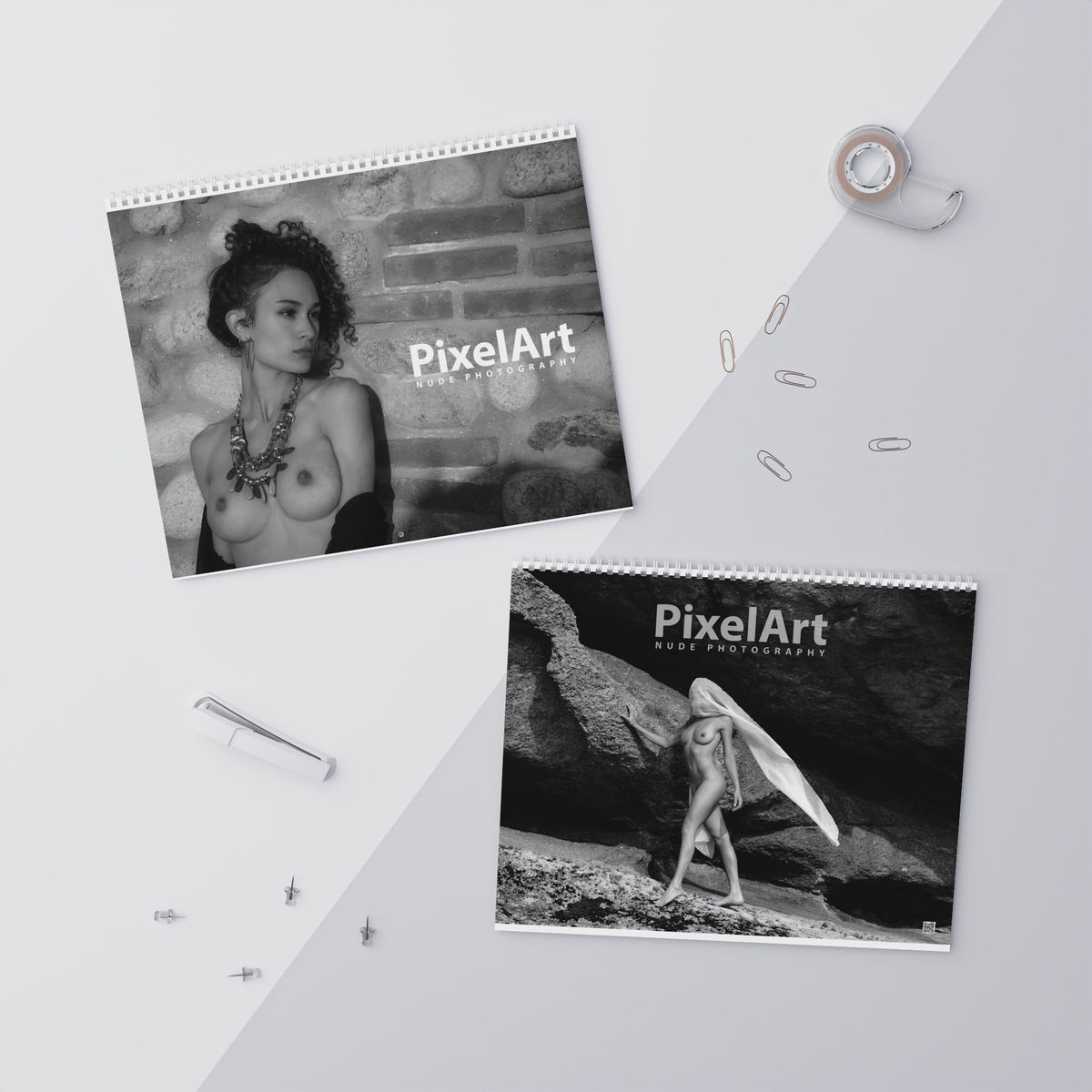 Wall Calendar - 14 photos B&W - Fine Art Nude Nº 2