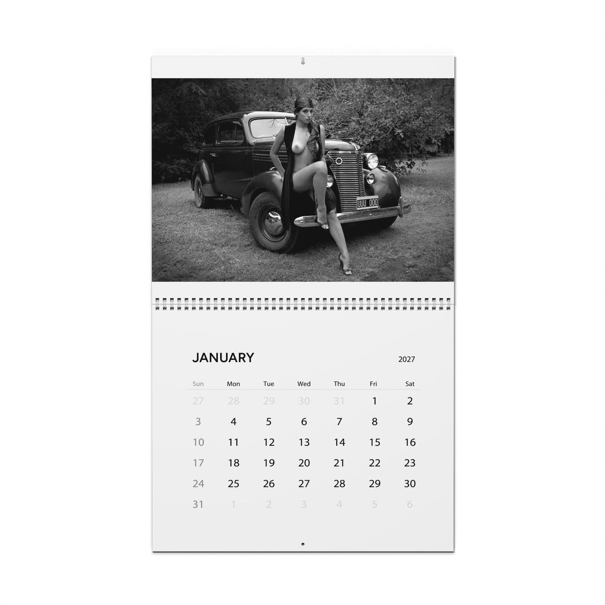 Wall Calendar - 14 photos B&W - Fine Art Nude Nº 2